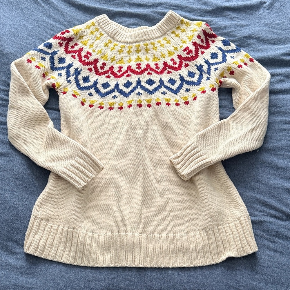 Excellent condition J Crew wool Fair Isle sweater